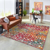 Mediterranean Lattice Collection Area Rug - Santorini (Multi) Square Multi  lifestyle 13