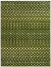 Mediterranean Lattice Collection Area Rug - Santorini (Green) Rectangle Green Main