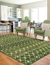 Mediterranean Lattice Collection Area Rug - Santorini (Green) Rectangle Green  lifestyle 5