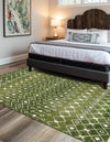 Mediterranean Lattice Collection Area Rug - Santorini (Green) Rectangle Green  lifestyle 10