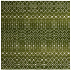 Mediterranean Lattice Collection Area Rug - Santorini (Green) Square Green Main