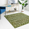 Mediterranean Lattice Collection Area Rug - Santorini (Green) Square Green  lifestyle 14