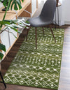 Mediterranean Lattice Collection Area Rug - Santorini (Green) Runner Green  lifestyle 0