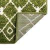 Mediterranean Lattice Collection Area Rug - Santorini (Green) Runner Green  lifestyle 17