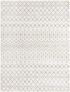 Mediterranean Lattice Collection Area Rug - Santorini (Ivory and Gray) Rectangle Ivory and Gray  lifestyle 2