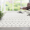 Mediterranean Lattice Collection Area Rug - Santorini (Ivory and Gray) Rectangle Ivory and Gray  lifestyle 23