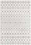 Mediterranean Lattice Collection Area Rug - Santorini (Ivory and Gray) Rectangle Ivory and Gray Main