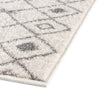 Mediterranean Lattice Collection Area Rug - Santorini (Ivory and Gray) Square Ivory and Gray  lifestyle 5