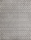 Mediterranean Lattice Collection Area Rug - Santorini (Gray) Rectangle Gray Main