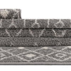 Mediterranean Lattice Collection Area Rug - Santorini (Gray) Oval Gray  lifestyle 14