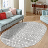 Mediterranean Lattice Collection Area Rug - Santorini (Gray) Oval Gray  lifestyle 15