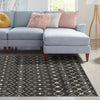 Mediterranean Lattice Collection Area Rug - Santorini (Dark Gray) Rectangle Dark Gray  lifestyle 24