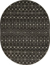 Mediterranean Lattice Collection Area Rug - Santorini (Dark Gray) Oval Dark Gray Main