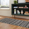 Mediterranean Lattice Collection Area Rug - Santorini (Dark Gray) Runner Dark Gray  lifestyle 23