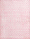 Mediterranean Lattice Collection Area Rug - Santorini (Pink) Rectangle Pink Main