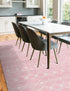 Mediterranean Lattice Collection Area Rug - Santorini (Pink)