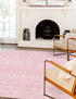 Mediterranean Lattice Collection Area Rug - Santorini (Pink)