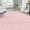 Mediterranean Lattice Collection Area Rug - Santorini (Pink) Rectangle Pink  lifestyle 24