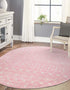 Mediterranean Lattice Collection Area Rug - Santorini (Pink)