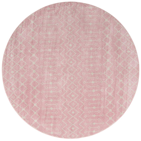 Mediterranean Lattice Collection Area Rug - Santorini (Pink)