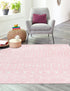 Mediterranean Lattice Collection Area Rug - Santorini (Pink)