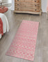 Mediterranean Lattice Collection Area Rug - Santorini (Pink)