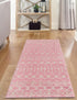 Mediterranean Lattice Collection Area Rug - Santorini (Pink)