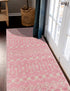 Mediterranean Lattice Collection Area Rug - Santorini (Pink)