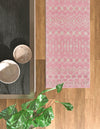 Mediterranean Lattice Collection Area Rug - Santorini (Pink) Runner Pink  lifestyle 13