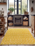 Mediterranean Lattice Collection Area Rug - Santorini (Yellow)