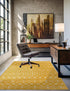 Mediterranean Lattice Collection Area Rug - Santorini (Yellow)