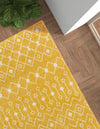 Mediterranean Lattice Collection Area Rug - Santorini (Yellow) Rectangle Yellow  lifestyle 12