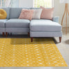 Mediterranean Lattice Collection Area Rug - Santorini (Yellow) Rectangle Yellow  lifestyle 24