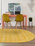 Mediterranean Lattice Collection Area Rug - Santorini (Yellow)