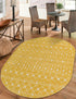 Mediterranean Lattice Collection Area Rug - Santorini (Yellow)