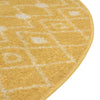 Mediterranean Lattice Collection Area Rug - Santorini (Yellow) Oval Yellow  lifestyle 14