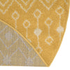 Mediterranean Lattice Collection Area Rug - Santorini (Yellow) Oval Yellow  lifestyle 17