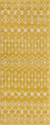 Mediterranean Lattice Collection Area Rug - Santorini (Yellow) Runner Yellow Main