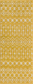 Mediterranean Lattice Collection Area Rug - Santorini (Yellow)