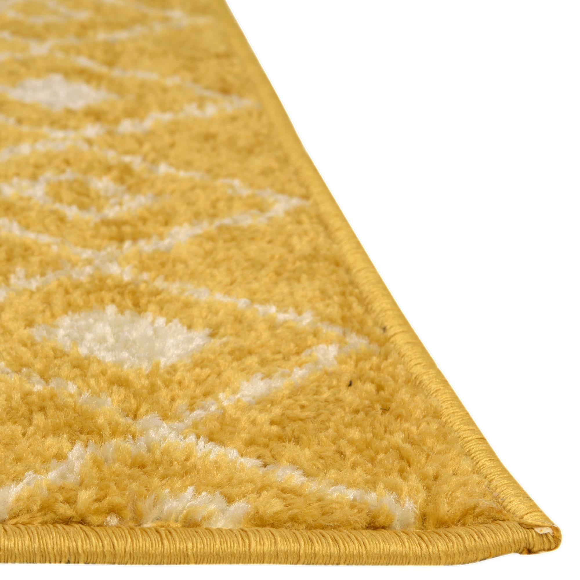 Mediterranean Lattice Collection Area Rug - Santorini (Yellow)