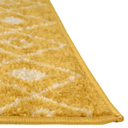 Mediterranean Lattice Collection Area Rug - Santorini (Yellow)