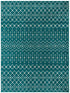 Mediterranean Lattice Collection Area Rug - Santorini (Turquoise)