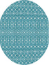 Mediterranean Lattice Collection Area Rug - Santorini (Turquoise)