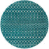 Mediterranean Lattice Collection Area Rug - Santorini (Turquoise)