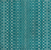 Mediterranean Lattice Collection Area Rug - Santorini (Turquoise) Square Turquoise Main