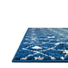 Mediterranean Lattice Collection Area Rug - Santorini (Navy and Teal) Rectangle Navy and Teal  lifestyle 14