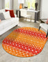 Mediterranean Lattice Collection Area Rug - Santorini (Orange and Red)