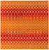 Mediterranean Lattice Collection Area Rug - Santorini (Orange and Red)