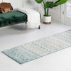 Mediterranean Lattice Collection Area Rug -  Casablanca (Ivory Blue) Runner Ivory Blue  lifestyle 15