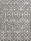 Berber Lattice Shag Collection Area Rug - Atlas (Gray) Rectangle Gray Main